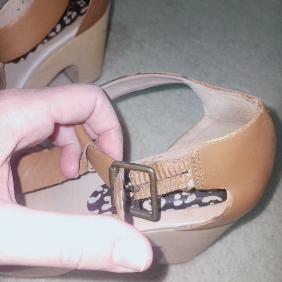 GORMAN Brown Clog Sandal Heels Size 40 - Picture 2 of 11